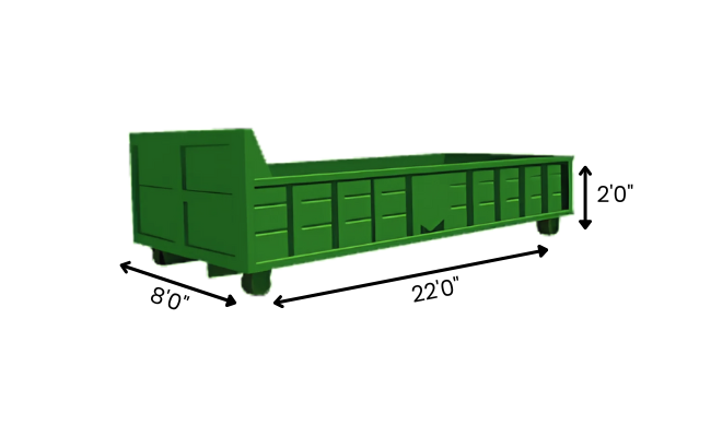 10 Yard Roll Off Dumpster Container