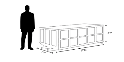 20 yard roll-off dumpster