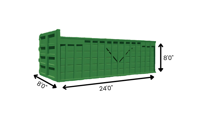 30 Yard Roll Off Dumpster Container